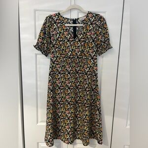 Loft Outlet Floral Petite Dress - Size 4P
